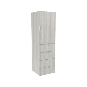 Lugna 2048 x 600 x 580mm Mist Hanging 4 Drawers Right Hinged Door Storage Cabinet