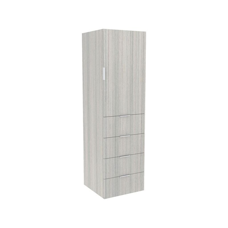Lugna 2048 x 600 x 580mm Mist Hanging 4 Drawers Right Hinged Door Storage Cabinet