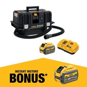 DeWALT 54V FlexVolt XR Cordless M-Class Dust Extractor Vacuum Kit DCV586MT2-XE