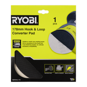 Ryobi 178mm Hook And Loop Converter Pad RBPSHL178