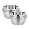 SOGA 2X 3Pcs Deep Polished Stainless Steel Bowls Set
