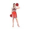 More Than Party Adult Cheerleader Costume Red White Black Dress Outfit XS/S