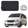Front Windscreen Sun Shade for Mercedes-Benz Viano People Mover 2003 - 2014 - XL 160 x 100 cm - Black
