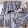 CottonMore Light weight soft corduroy thin blanket throw rug 180x200cm - Purple