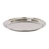 Argon Tableware 30cm Serving Platter - Stainless Steel Chrome Dinner Tray Round Tray Plate Compact Appetizer Serving Dishes