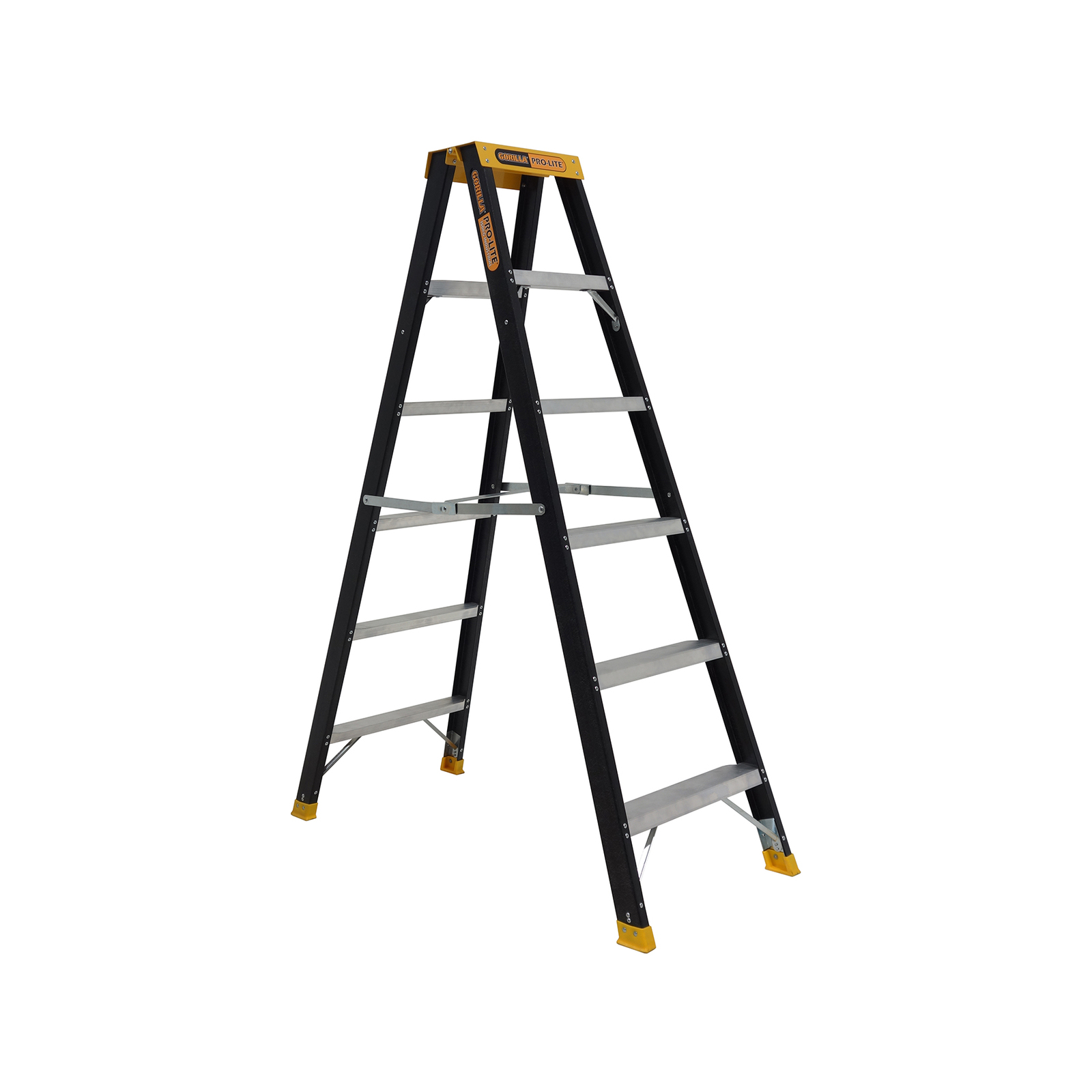 Gorilla Ladders 150kg Pro-Lite 6 Step Dual Purpose Fibreglass Ladder