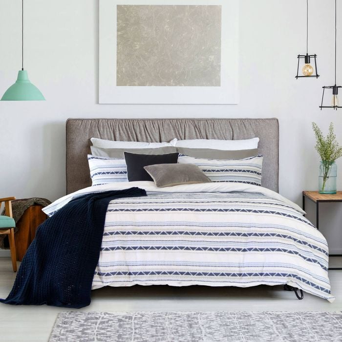 Ardor Idaho Navy Quilt Cover Set King