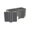 Build-a-Shed 1.2 x 4.5 x 2.0m Skillion Double Hinged Side Door Shed - Grey