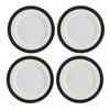 4pc Mikasa Luxe Deco China Dinner Plate Set, 27.5cm