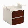 Desky Minimal Under Desk Cabinet Wheat Frame