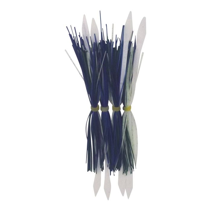 Dekoi Tailed Lure Skirts, Blue Green Lumo, 4 Pack