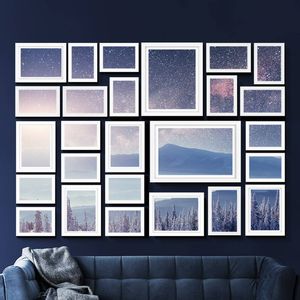 Artiss Photo Frames 26PCS 8x10in 5x7in 4x6in 3.5x5in Wall Mounted White