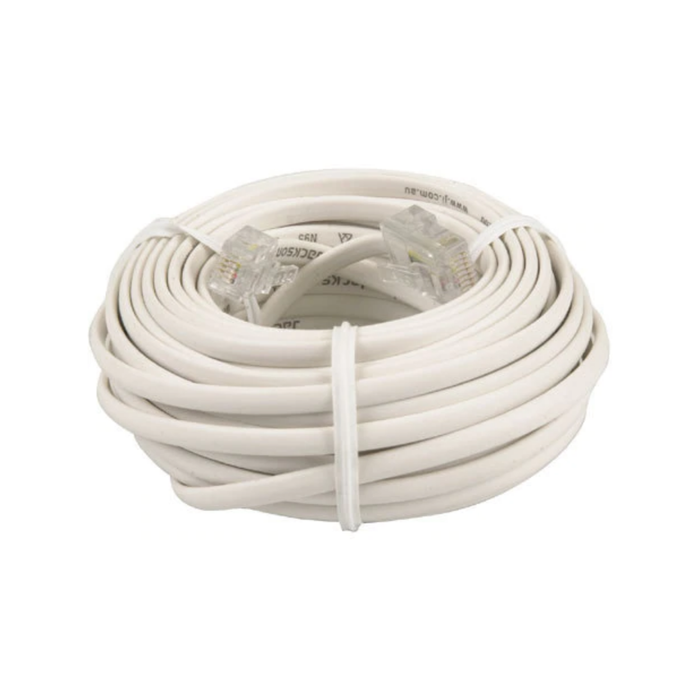 Jackson 10m RJ12 White Telephone Lead