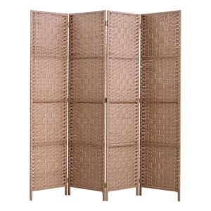 Artiss 4 Panel Room Divider Screen Woven Natural
