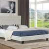 Istyle Chester Queen Bed Frame Fabric Cream