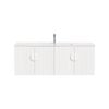 CIBO 1200mm White Freshwater Wall Hung Bathroom Vanity With White Handle
