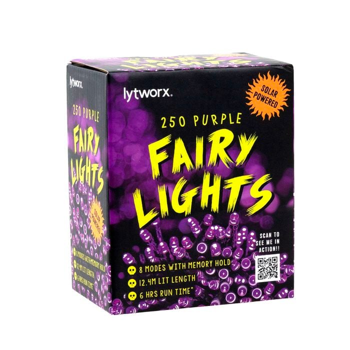 Lytworx Purple Solar Fairy Lights - 250 Pack