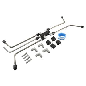 Calflow LS Cylinder Head Coolant Steam Port Crossover Kit - 4 Port Hardline, LS1 LS2 LS3