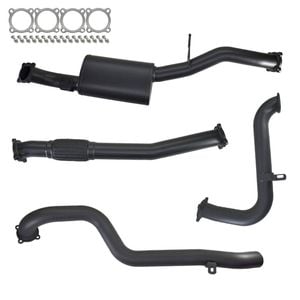 Ignite Exhausts Turbo Back For Nissan Gu Patrol 3l Leaf Spring Ute 3" No Cat With Muffler 409 Stainless Steel