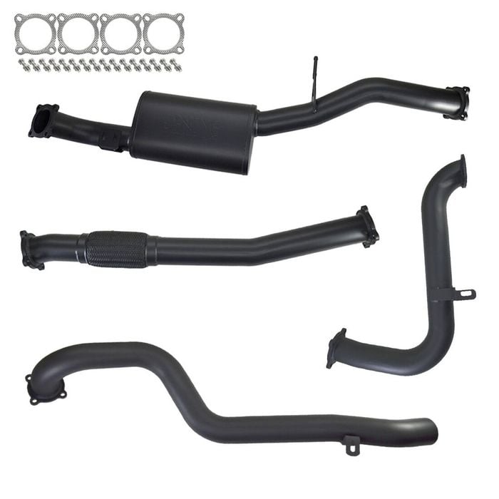 Ignite Exhausts Turbo Back For Nissan Gu Patrol 3l Leaf Spring Ute 3" No Cat With Muffler 409 Stainless Steel