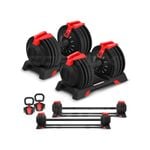 Cortex Revolock V2 48kg Adjustable Dumbbell + Barbell + Kettlebell All-in-one Set (24kg Pair)