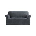 Artiss 2 Seater Sofa Cover Couch Cover Velvet Grey