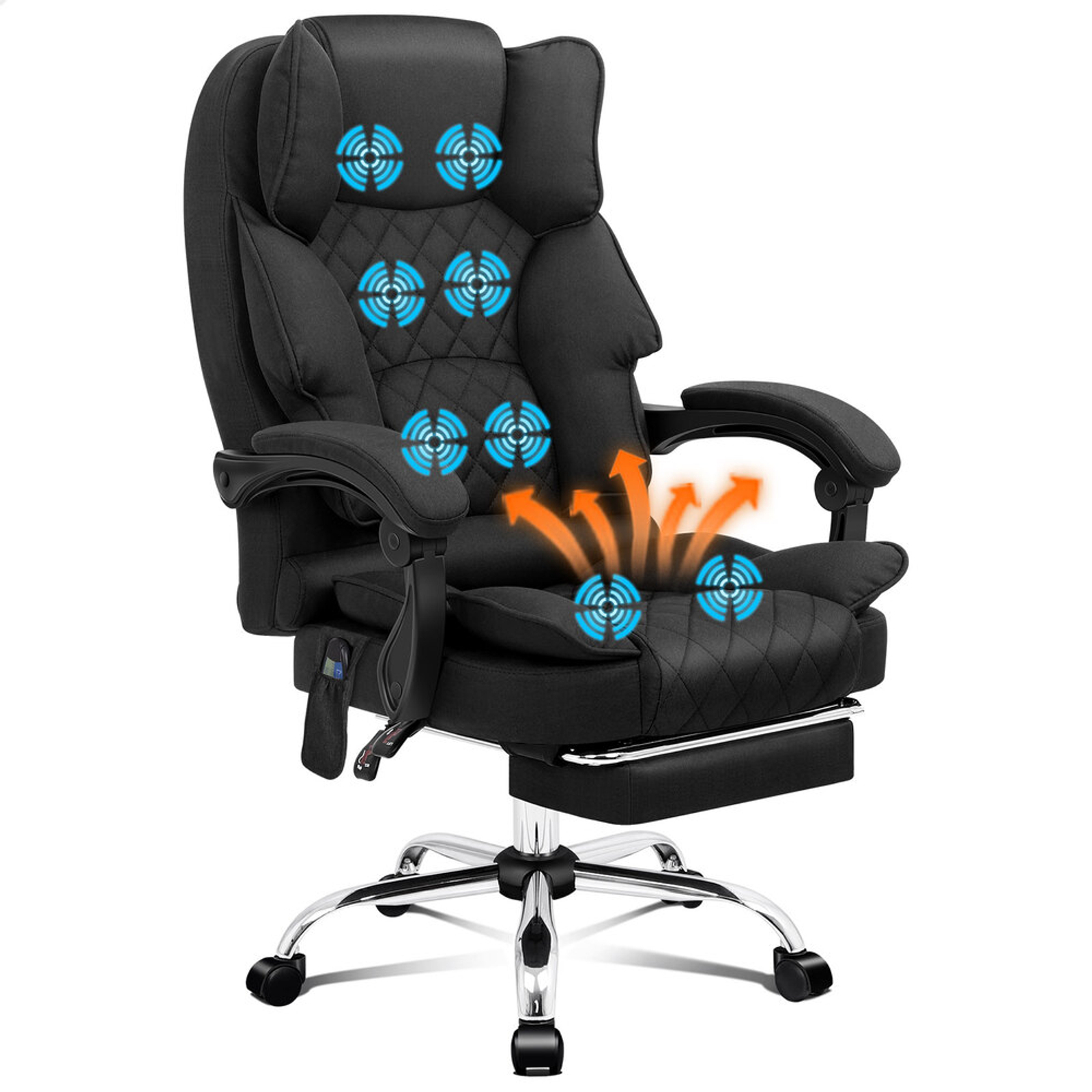 ALFORDSON Office Chair Fabric Black