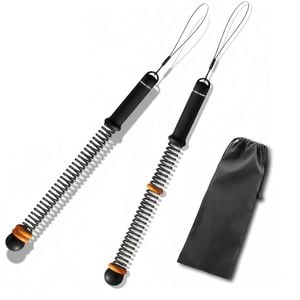 Fohoa 2-pack Ropeless Battle Ropes With Weighted Handles And Carry Bag