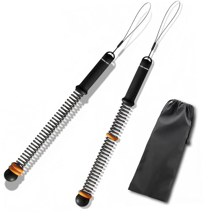 Fohoa 2-pack Ropeless Battle Ropes With Weighted Handles And Carry Bag