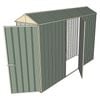 Build-a-Shed 0.8 x 3 x 2.1m Gable Single Hinged Door Shed with Single Hinged Side Door - Green