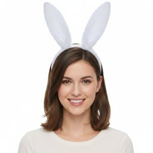 BUNNY EARS HEADBAND Hairband Easter Costume Party Accessory Fancy Dress
