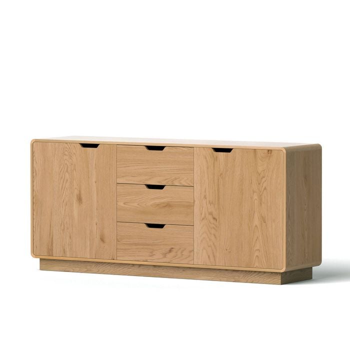 Artiss Buffet Sideboard Round Edge Oak 160cm