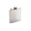 BarCraft Polished Stainless Steel 170ml Hip Flask - Silver