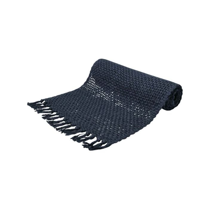 J.elliot Home Rowan 37x180cm Jute Table Runner - Navy