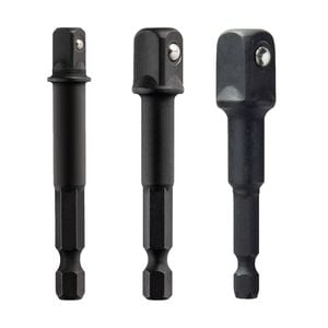 DeWALT 3 Piece Socket Adapter Set 1/4”, 3/8” & 1/2” DWAFADPTFT3