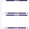 AFL Car Number Plate Frame Set Of Two - Fremantle Dockers - Front/Back