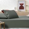 Accessorize Stone Washed Cotton Fitted Sheet Set Sage - SKB