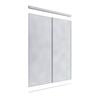 Lugna 2400 x 1201 - 1800mm Mirror Wardrobe Double Sliding Doors
