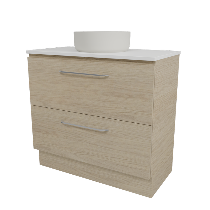 New England Joinery 900mm Majesty SilkSurface Top Floor Standing Vanity