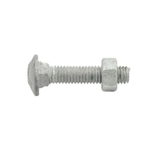 Zenith M6 x 30mm Hot Dipped Galvanised Cup Head Bolt And Nut - Each