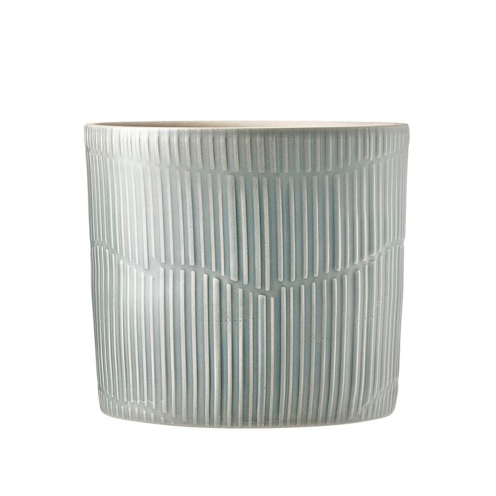 Borralheira 140 x 130mm Light Blue Cylinder Indoor Ceramic Pot