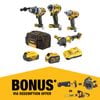 DeWALT 18V/54V XR Mixed Voltage 4 Piece Combo Kit - 5.0Ah/6.0Ah DCZ407P1T1-XE