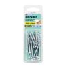 Zenith 5/32" x 38mm Zinc Plated Countersunk Head Bolt And Nut - 18 Pack