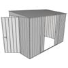 Build-a-Shed 1.5 x 3 x 2m Double Sliding Side Door Skillion Shed - Zinc