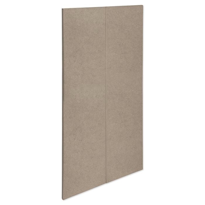 Kaboodle 600mm Raw Board Modern Medium Pantry Door - 2 Pack - Raw Board Modern