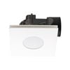 Mercator 290mm White Plug-In Square Exhaust Fan with Tri-Colour LED Light