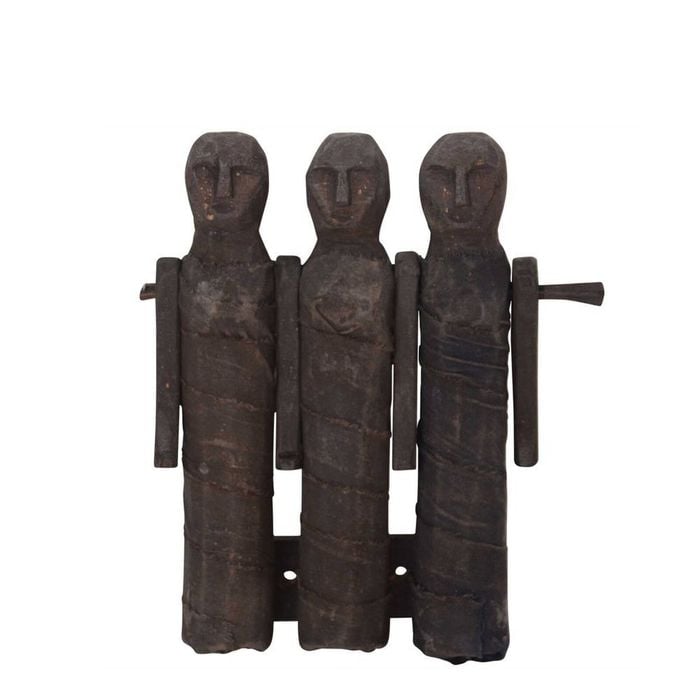 Belle Zimtatt Wooden Puppets Scultpure Decor 40x10cm - Natural