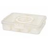 Stakt 4 Compartment Fridge Storage With Lid & Handles
