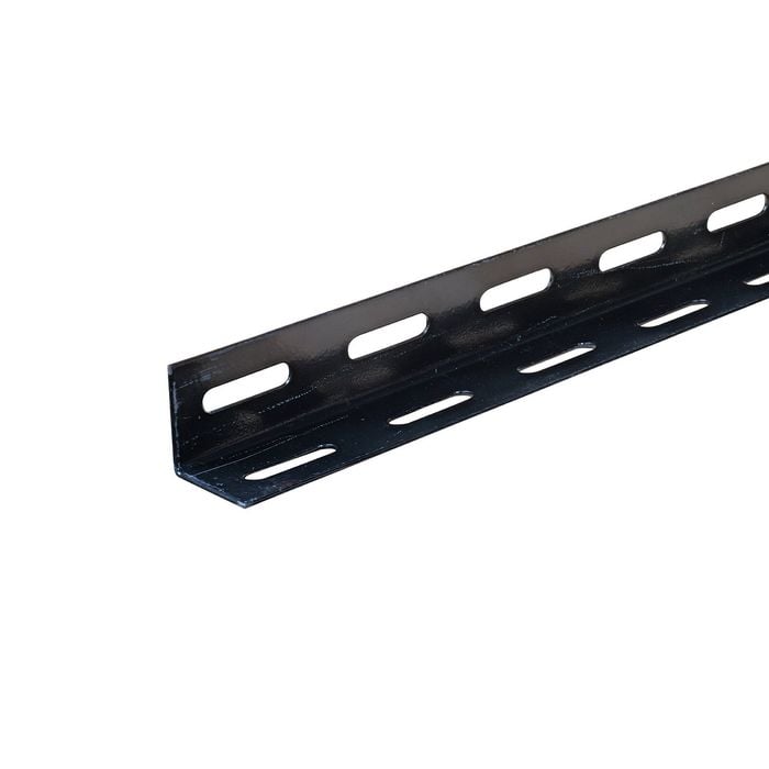 Metal Mate 32 x 32 x 1.5mm 1.2m Black Enamel Slotted Angle