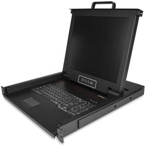 StarTech.com LCD Rack Console - Steel - Black - 1 Computer(s) - 43.2 cm (17") LCD - SXGA - 1280 x 1024USB